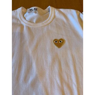 コムデギャルソン(COMME des GARCONS)のコムデギャルソン☆Tシャツ☆ゴールドパッチ☆サイズL(Tシャツ(半袖/袖なし))