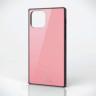 エレコム(ELECOM)のiPhone 11 Pro ピンク ハイブリッドケース日本メーカー製リアルガラス(iPhoneケース)