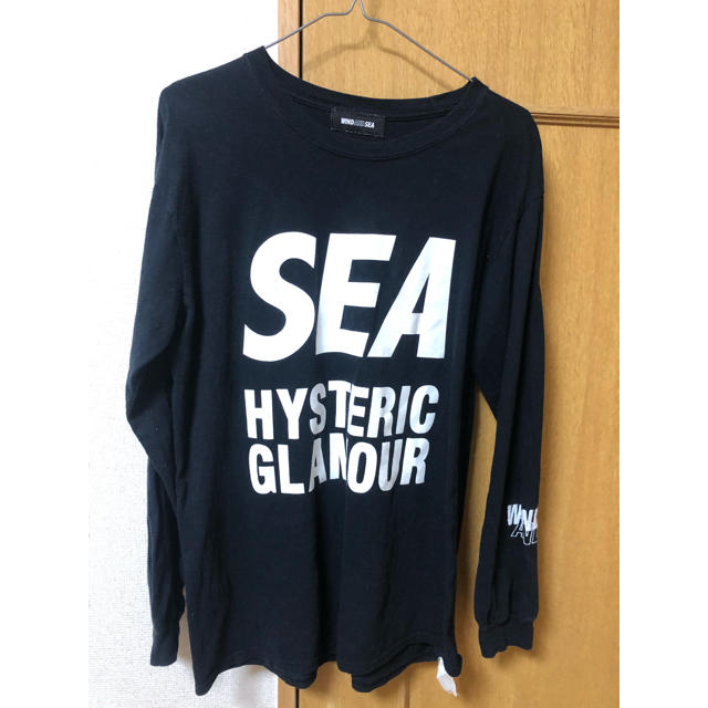 HYSTERIC GLAMOUR(ヒステリックグラマー)のwind and sea × ヒステリックグラマー　ロンT Sサイズ メンズのトップス(Tシャツ/カットソー(七分/長袖))の商品写真