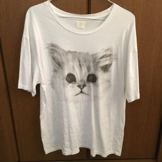 ミスティック(mystic)のハク顔プリントTシャツ(Tシャツ(半袖/袖なし))