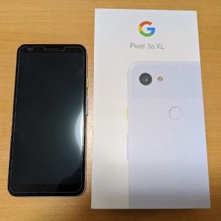 アンドロイド(ANDROID)のGoogle Pixel 3a XL Purple-ish SIMフリー 美品(スマートフォン本体)