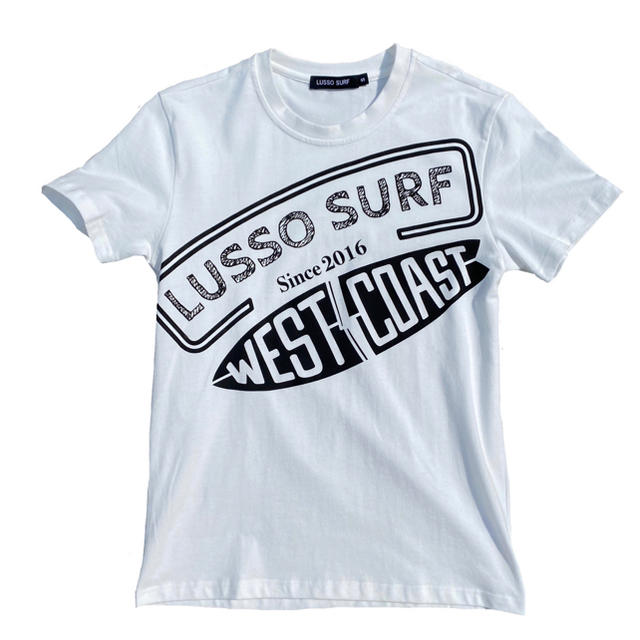 patagonia(パタゴニア)の西海岸コーデ☆LUSSO SURF ビッグロゴTシャツ　Lサイズ☆RVCA レディースのトップス(Tシャツ(半袖/袖なし))の商品写真