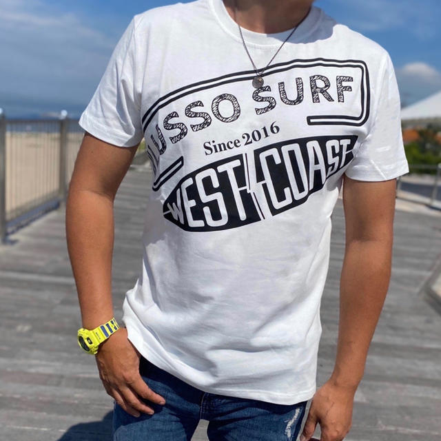 patagonia(パタゴニア)の西海岸コーデ☆LUSSO SURF ビッグロゴTシャツ　Lサイズ☆RVCA レディースのトップス(Tシャツ(半袖/袖なし))の商品写真