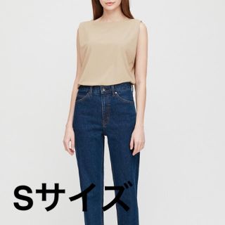 ユニクロ(UNIQLO)のユニクロ UNIQLO クレープジャージーノースリーブT(シャツ/ブラウス(半袖/袖なし))