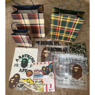 アベイシングエイプ(A BATHING APE)のカレンダー　ショッパー　紙タグ　A BATHING APE BAPE(その他)