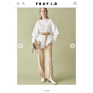 フレイアイディー(FRAY I.D)のFRAY I.D×Champion】レイヤードロングTシャツ　チャンピオン(Tシャツ(長袖/七分))