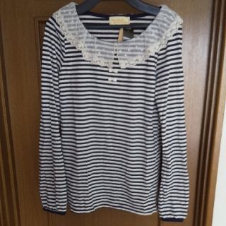 ダブルクローゼット(w closet)の長袖 ボーダー Tシャツ(Tシャツ(長袖/七分))