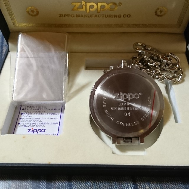 ZIPPO(ジッポー)の懐中時計付きジッポー(限定品) メンズのファッション小物(タバコグッズ)の商品写真