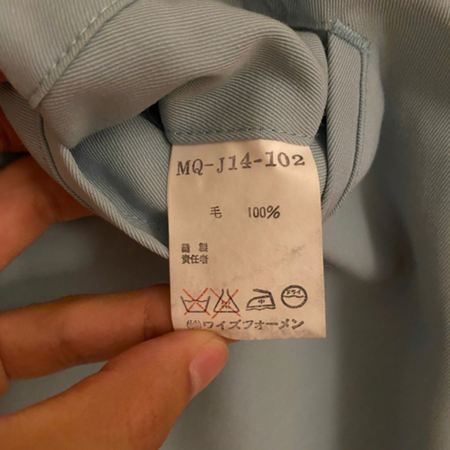 Yohji Yamamoto(ヨウジヤマモト)の希少　light blue wool Gaba yohji homme メンズのジャケット/アウター(テーラードジャケット)の商品写真