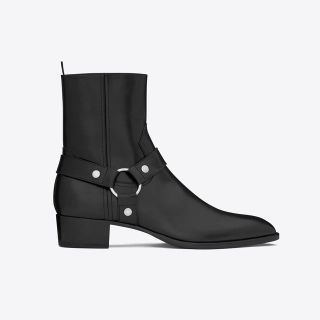 サンローラン(Saint Laurent)のサンローラン　クラシック ワイアット ハーネスブーツ（ブラック／レザー）(ブーツ)