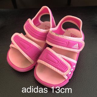 アディダス(adidas)のadidas サンダル　13cm ピンク(サンダル)