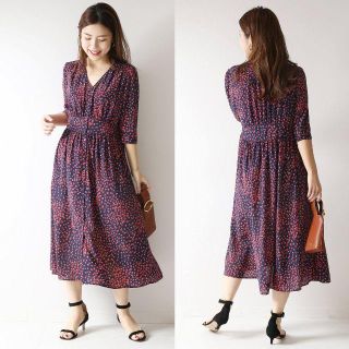 Spick & Span - 【Spick and Span】ドットプリントワンピースの通販 by