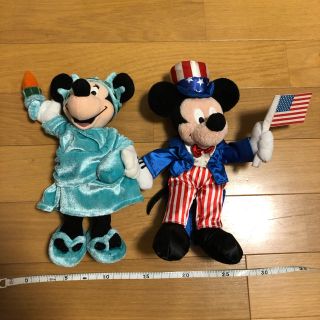 ディズニー(Disney)のミッキー&ミニーぬいぐるみ(ぬいぐるみ)