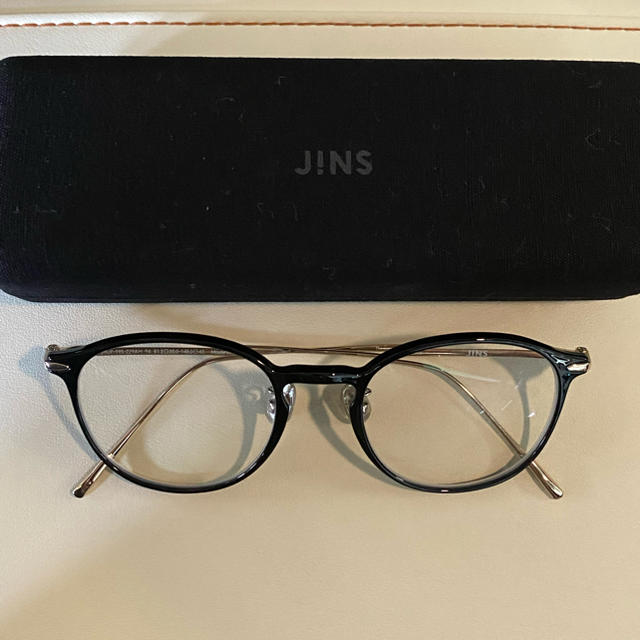 JINS(ジンズ)のjins コンビネーション　スリム　エアフレーム　チタン　ボストン レディースのファッション小物(サングラス/メガネ)の商品写真