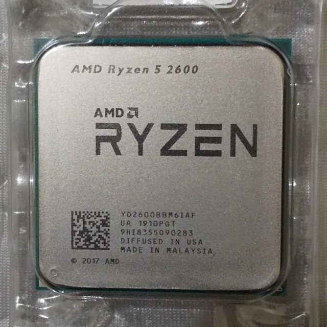 AMD Ryzen 5 2600 6C 12T AM4ソケット