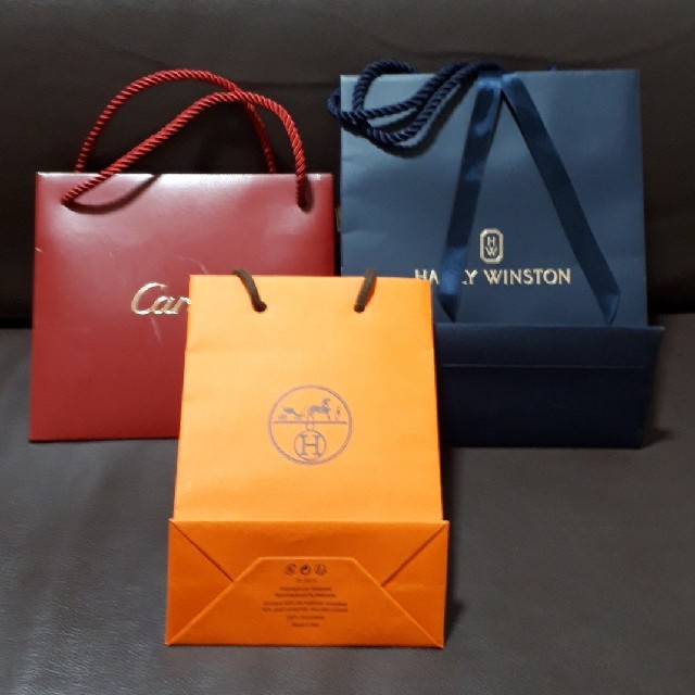 HARRY WINSTON(ハリーウィンストン)のHERMES　Cartier　HARRY WINSTON　ショッパー レディースのバッグ(ショップ袋)の商品写真