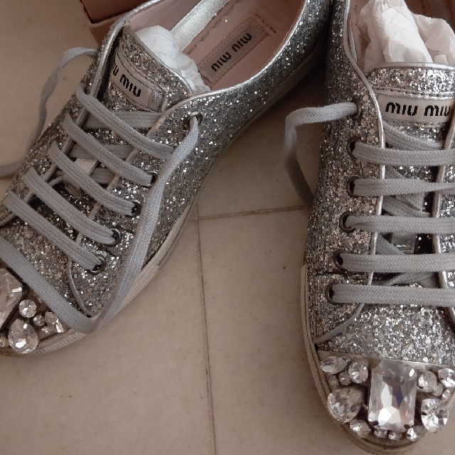 miu miu グリッタースワロフスキースニーカー 35 www.itcom.co.mz