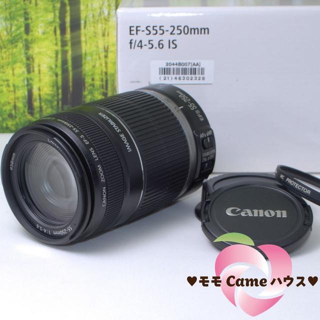Canon EF-S 55-250mm 望遠ズームレンズ 手ブレ補正付き