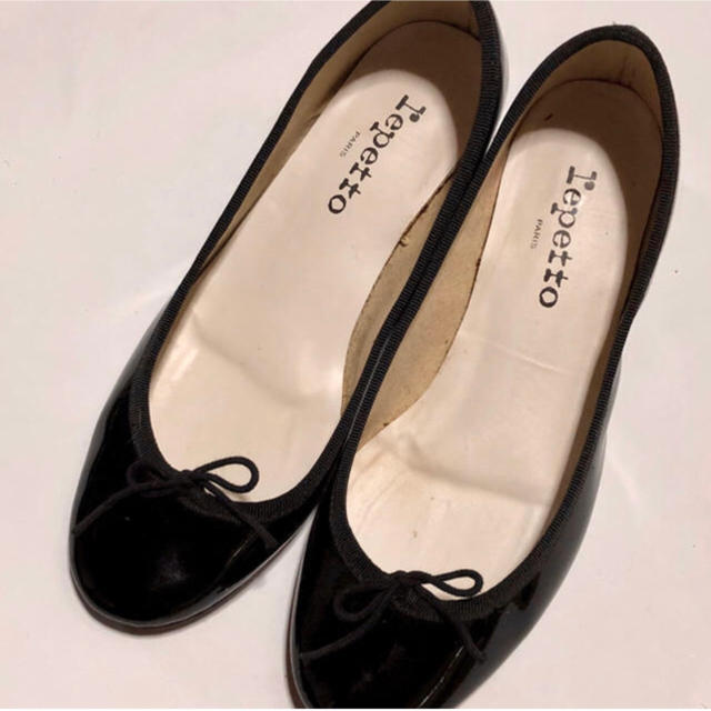 repetto(レペット)のレペット　カミーユ　黒エナメル　パンプス レディースの靴/シューズ(バレエシューズ)の商品写真