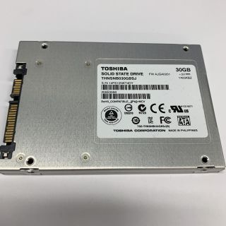 トウシバ(東芝)の東芝　SSD 30GB(PCパーツ)