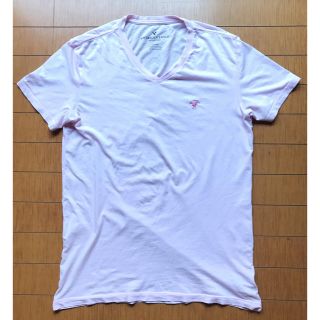 アメリカンイーグル(American Eagle)のアメリカンイーグル  VネックT Sサイズ ライトピンク(Tシャツ/カットソー(半袖/袖なし))