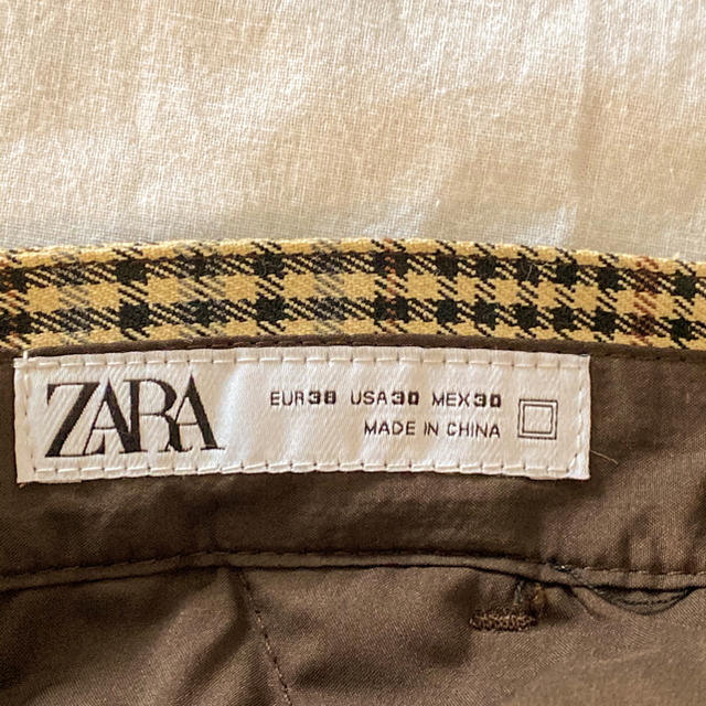 ZARA(ザラ)のZARA チェックアンクルカットパンツ　Mサイズ相当 メンズのパンツ(その他)の商品写真