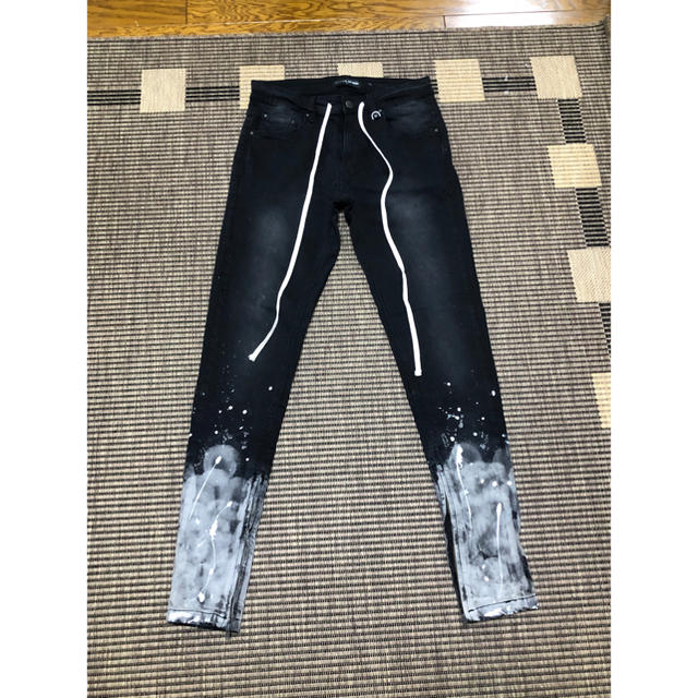 hyper denim flame black jeans 30