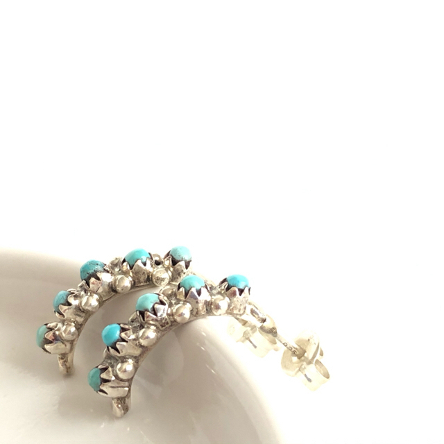 silver925 5Turquoise pierce