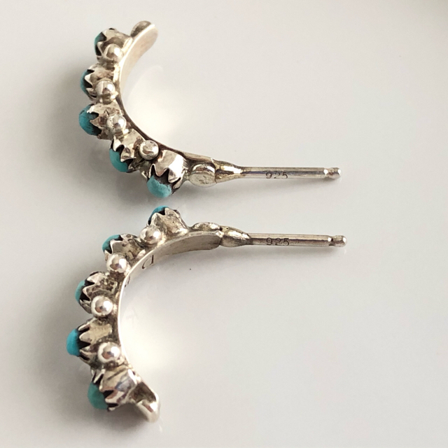 silver925 5Turquoise pierce