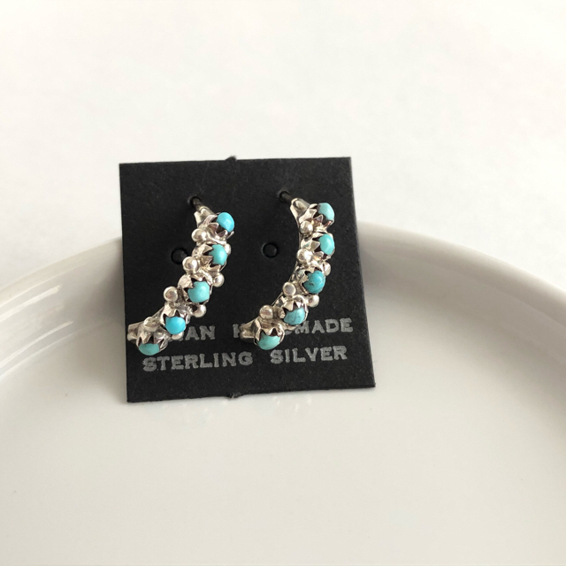 silver925 5Turquoise pierce