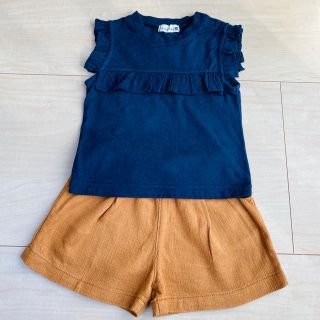 ブランシェス(Branshes)のbranshes 女の子トップス&ショートパンツセット（90㎝）(Tシャツ/カットソー)