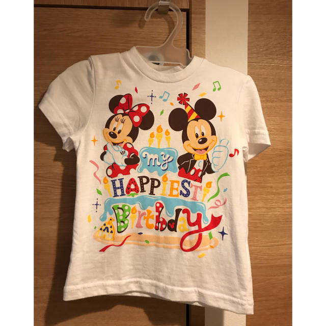 Disney(ディズニー)のTubaki様用！！ディズニーリゾート⭐︎ベビーTシャツ⭐︎バースデー柄 キッズ/ベビー/マタニティのキッズ服男の子用(90cm~)(Tシャツ/カットソー)の商品写真