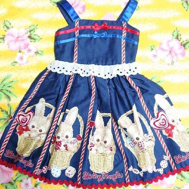 シャーリーテンプル♥新品タグ付き♥バニー♥ネイビー♥110cm www