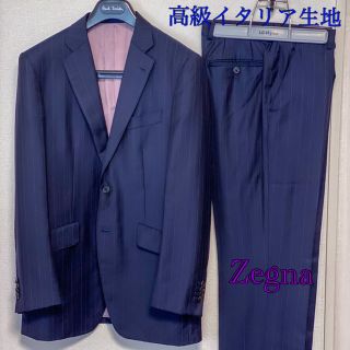 ポールスミス(Paul Smith)のPaul Smith Zegna生地使用スーツ　Mサイズ　ネイビーストライプ(セットアップ)