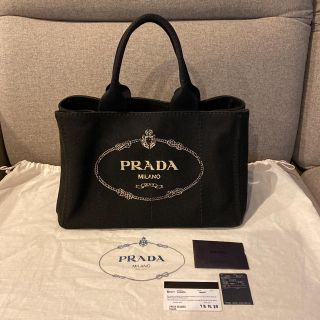 プラダ(PRADA)のPRADA プラダ　トートバッグ カナパ M ブラック(ハンドバッグ)