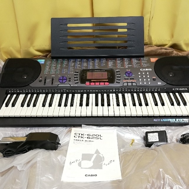 CASIO(カシオ)のカシオ 光ナビゲーション 電子キーボード CTK-620L 楽器の鍵盤楽器(キーボード/シンセサイザー)の商品写真