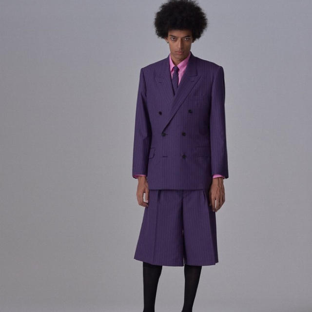 美品】 Acne Studious セットアップ ダブル夏 6釦 紫 菅田将暉 | sime