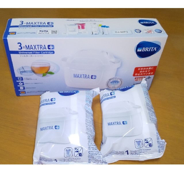 BRITA MAXTRA＋ カートリッジ ５個 インテリア/住まい/日用品のキッチン/食器(浄水機)の商品写真