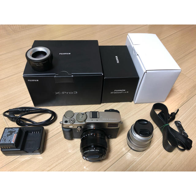 カメラfujifilm xpro3  DRシルバー　レンズセット