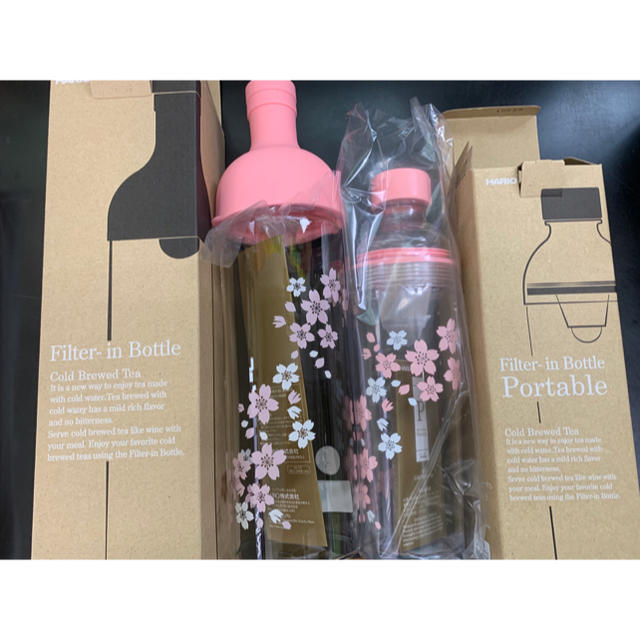 フィルターインボトル７５０ml 限定桜柄大小セット