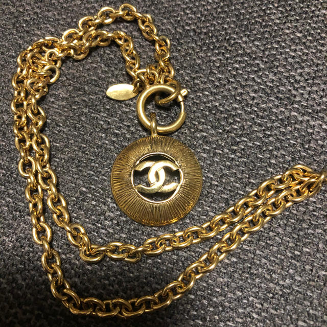 【レア美品ヴィンテージ】CHANEL ゴールドチェーンネックレス