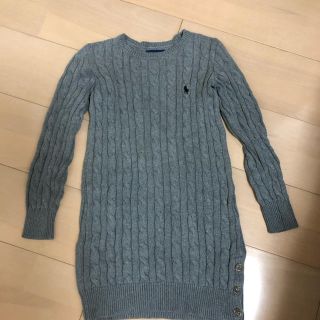 ラルフローレン(Ralph Lauren)のラルフローレン　ワンピース　130サイズ　グレー(ワンピース)