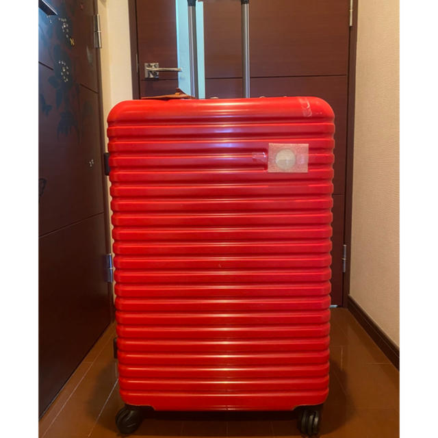 amadana(アマダナ)のamadana キャリーケース　新品未使用　スースケース　赤　RED  レディースのバッグ(スーツケース/キャリーバッグ)の商品写真