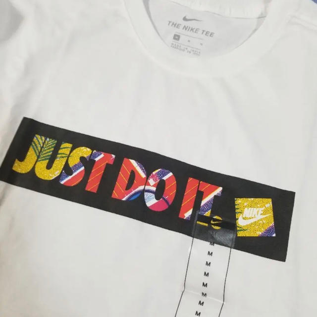 NIKE(ナイキ)のNIKE　ナイキ　Mサイズ　半袖Tシャツ　ロゴマーク&JUST DO IT　新品 メンズのトップス(Tシャツ/カットソー(半袖/袖なし))の商品写真