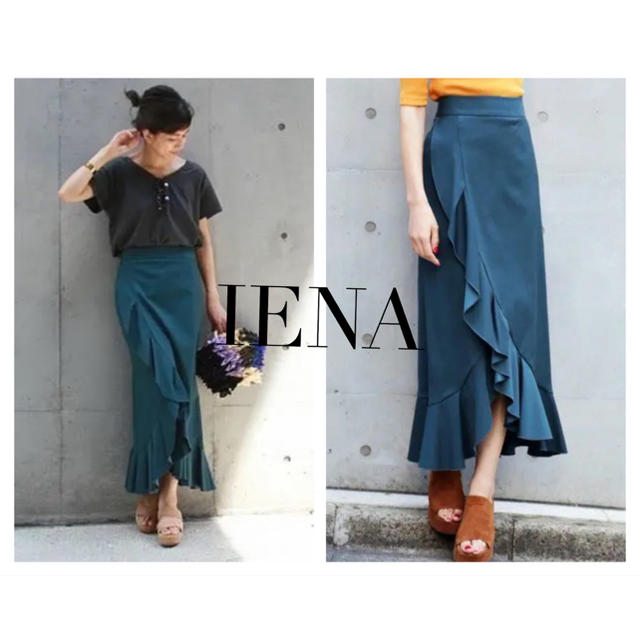 IENA(イエナ)のIENA フリルラッフルスカート レディースのスカート(ロングスカート)の商品写真