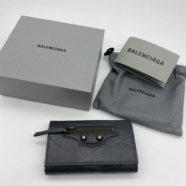 バレンシアガ   BALENCIAGA キーケース　シティー　ダークグレー