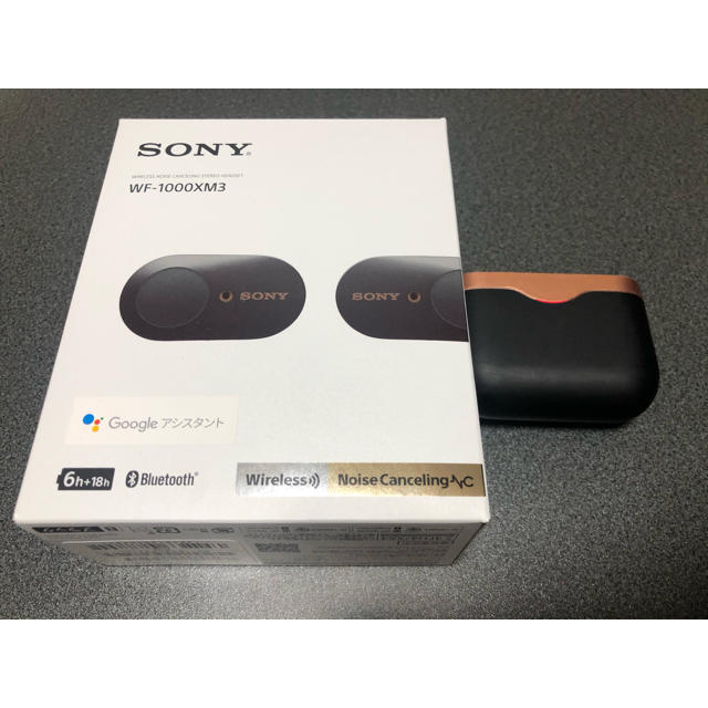 SONY(ソニー)のWF-1000XM3 ブラック　 スマホ/家電/カメラのオーディオ機器(ヘッドフォン/イヤフォン)の商品写真