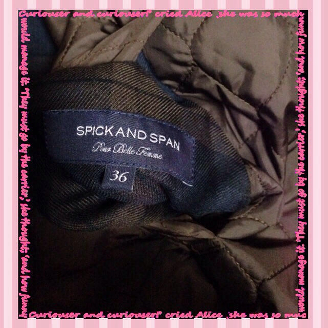 Spick & Span(スピックアンドスパン)のキルティングjk レディースのジャケット/アウター(ブルゾン)の商品写真