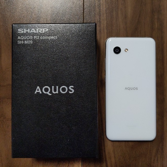 AQUOS R2 compact SH-M09 ホワイト SDカード、フィルム付