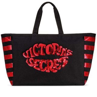 ヴィクトリアズシークレット(Victoria's Secret)の☆スパンコールロゴ　トートバッグ☆(トートバッグ)